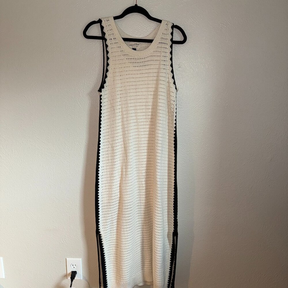 Women's Openwork Midi Sweater Dress - Universal Thread™ Cream